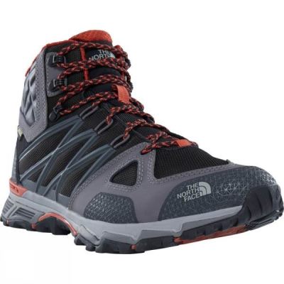 Botas The North Face Ultra Hike II Mid GTX Hombre - Negras / Gris - Chile JFY871496